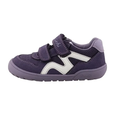 Image of Lurchi Jamin Barefoot Unisex Trainers for kids, Size: 13.5K, Purple/flieder Suede