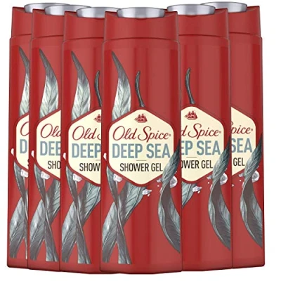 Image of Old Spice Deep Sea Shower Gel For Men 6x 400 Ml