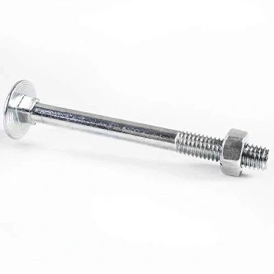 Image of M6 x 75mm (3 Inch) Coach Carriage Bolt and Nut BZP Pack of 30