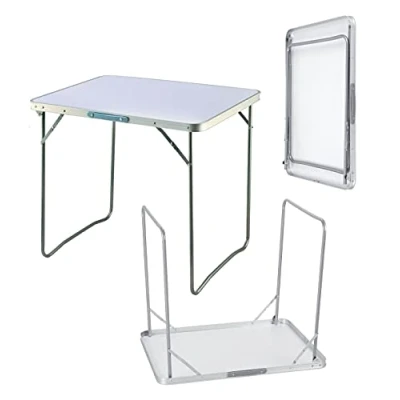 Image of Folding Table Card Game for Tabletop Indoor&amp; Outdoor with Families Friends Colleagues 80cm Portable Fold able Design Lightweight Table(31.5 inch)