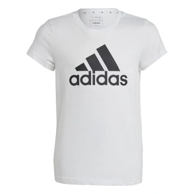 Image of adidas Sportswear Essentials BIG LOGO Print Tshirt White black for kids, Size: 9 10y,