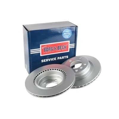 Image of Borg &amp; Beck BBD4467 Brake Disc Pair (Rear): BMW 120d 04