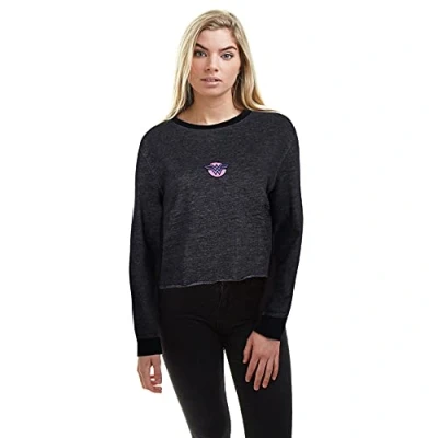 Image of DC Comics Women&#039;s Wonder Woman Symbol Sweatshirt, Stretch Limo Grey, M UK