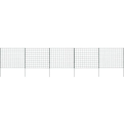 Image of vidaXL Garden Fence Set 77.5x64 cm Green