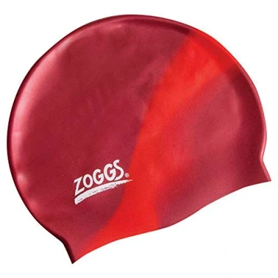 Image of Zoggs Junior Silicone Cap Multi Swimming Cap, Adults Unisex, Multicoloured (Multicoloured), One Size