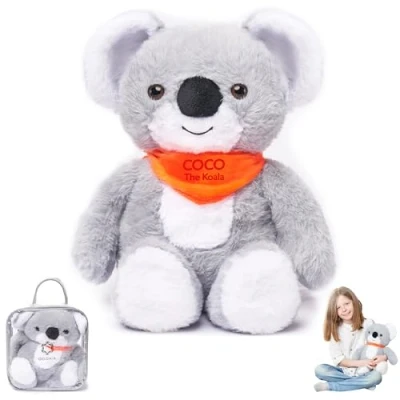 Image of Weighted Stuffed Animals 1.4 Kg for Anxiety Relief Koala Plush Toy Kids &amp; Adults Teddy Carrying Bag Included Machine Washable Plushies