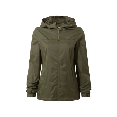 Image of TOG24 Craven Womens Waterproof Packaway Rain Jacket with Bag, Full Length Zip and Adjustable Hood, Breathable, Windproof, Suitable for Hiking Outdoors