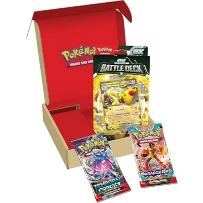 Image of Pokémon TCG: Ampharos ex Battle Deck &amp; 2 Booster Bundle (Ready to Play 60 Card Deck)