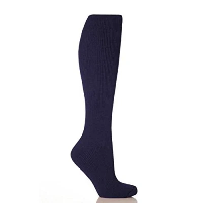 Image of HEAT HOLDERS Ladies Thermal Winter Warm Original LONG Socks UK Size 4 8 (Long Indigo)