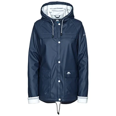 Image of Trespass Women Muddle Waterproof Rain/Outdoor Jacket Navy, X Small