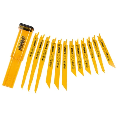 Image of Dewalt DT2445 QZ Reciprocating Blades, One Size, Set of 12 Pieces