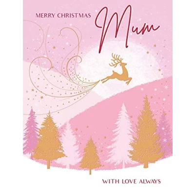 Image of Piccadilly Greetings Classic Christmas Card Mum 8 x 6 inches
