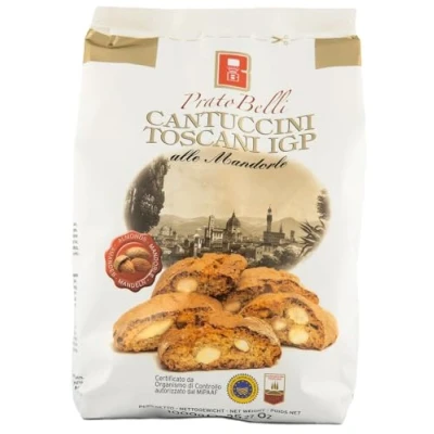 Image of Belli Almond Cantuccini Biscotti (1Kg) Gourmet Artisan Biscuits From Tuscany
