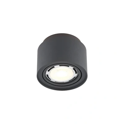 Image of Arcchio Walisa ceiling lamp, Ø 15.35 cm, black, aluminium