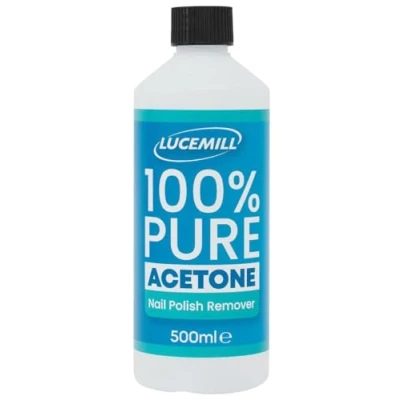 Image of Lucemill Pure Acetone Nail Polish Remover 500ml Super Strength Formula Acrylic Kit Clear Liquid