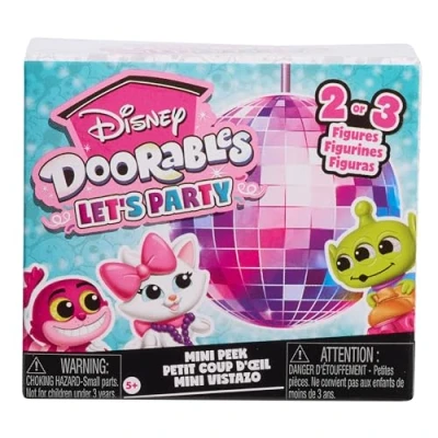 Image of Just Play Disney Doorables Let’s Party Mini Peek Series 14, Collectible 1.5 Inch Toys, Boys and Girls Ages 5 Up