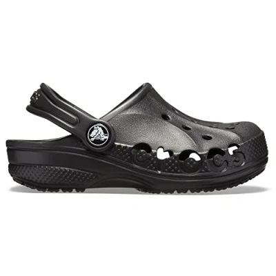 Image of Crocs Unisex Kids Baya Clog K Clog, Black, 11 UK Child