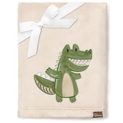 Image of Be Mammy Warm Children Baby Cosy Blanket Gift BE20 168 (Beige Crocodile)