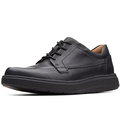 Image of Clarks Men&#039;s Un Abode Ease Derbys, Black Leather*13 UK