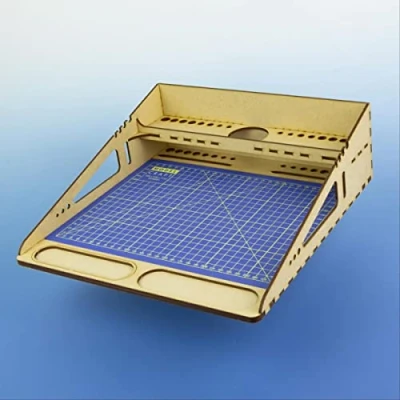 Image of Modelcraft WTA4/CM Work Station &amp; A4 Cutting Mat, Wood