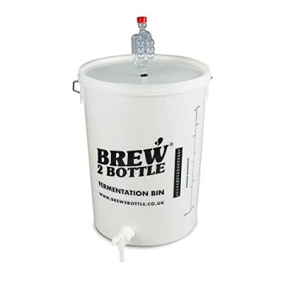 Image of Brew2Bottle 25ltr Bored Home Brew Fermentation Bucket, Lid with Grommet, Airlock, LCD Thermometer &amp; Spigot Tap