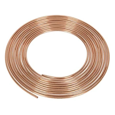 Image of Sealey Brake Pipe Copper Tubing 22 Gauge 3/16&quot; x 25ft BS EN 12449 C106
