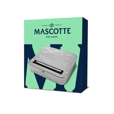 Image of Mascotte cigarette rolling machine/ Tobacco tin