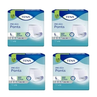 Image of Tena Pants Super Large 12 Pants, Pack of 4
