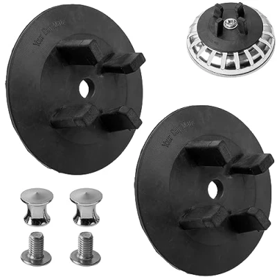 Image of Replacement seal Gasket, 2 sets, compatible with IKEA Siphon ATLANT and DOMSJÖ, sink strainer Basket Part mounting screw + nut, to onto basket, stop gasket