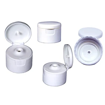 Image of Flip Top Lids Pack of 100 for Water Bottles with 28 mm Cap Hinged Lid Bottle Leak Proof Sports Cosmetics and Food Products Car Cycling