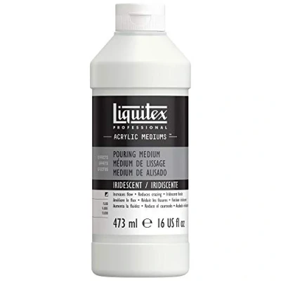 Image of Liquitex Acrylic Profesional Pouring Effects Medium for Pant, Iridescent, 473 ml