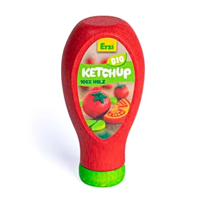 Image of Erzi Wooden Ketchup Shop for Kids Role Play, Made in Germany, 1 Included, Ages Kid, Small Size, Unisex Toy