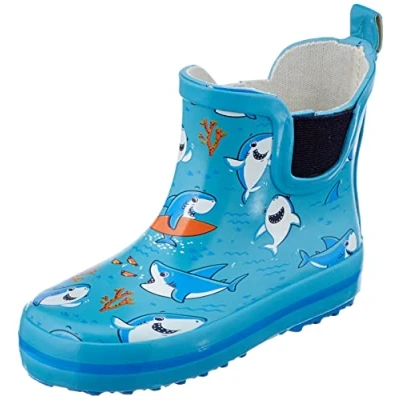 Image of Beck Boys Little Sharks Wellington rain boots