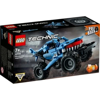 Image of LEGO Technic Monster Jam Megalodon 42134 Model Building Kit; A 2 in 1 Build For Kids Who Love Truck Toys; Will Racing This Cool Shark Vehicle; Ages 7+ (260 Pieces)