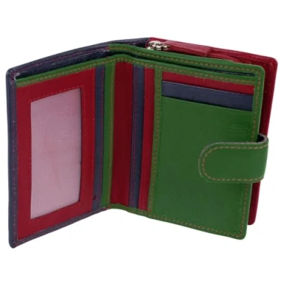 Image of Golunski Leather Ladies Compact Purse/Wallet RFID Protected Nevada Multi, 1 7004
