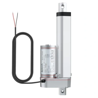 Image of Justech 100mm Linear Actuator Motor Heavy Duty 160lbs DC 12V for Auto Car RV Electric Door Opener Industrial Agricultural Machinery Clean Sweeping Vehicles Vessels Cargo Medical Window.