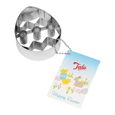 Image of Tala Easter Egg Cutter, Stainless Steel Cookie Cutter and Ideal for Homemade Cookies, Biscuits Pastry Goods, Perfect Decorating Gifting