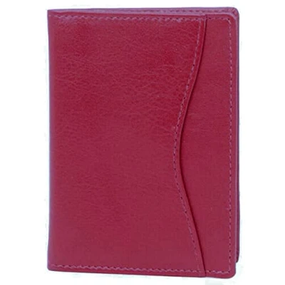 Image of Soft Nappa Leather Travel Pass/Oyster Card ID Holder (Red)