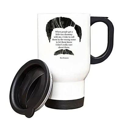 Image of Giftme Ron Swanson Quote Birthday Secret Santa Travel Tea/Coffee Mug. (White)