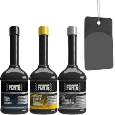 Image of FORTE DIESEL TREATMENT+ TURBO CLEANER+ DPF CLEANER AND REGENERATOR *TRIPLE PACK*+ Free Interior Virus Sanitiser