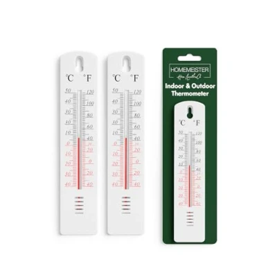 Image of Indoor and Outdoor Thermometer Measures Celsius Fahrenheit, Reliable Measurements Easy to Install, Home, Garden, Greenhouse Thermometer, Lightweight Read (2)
