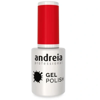 Image of Andreia Semi Permanent Nail Gel Polish for UV/LED Lamp Intense Shine and 4 weeks Lasting Manicure Varnish Colour 205 Red Shades of Pink 10.5 ml