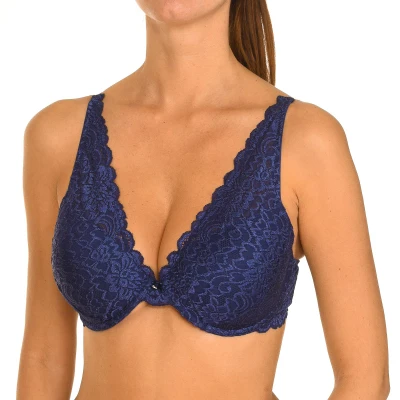 Image of Guess Womenss bra with underwire and elastic sides O77C03PZ00A Blue Size 30B