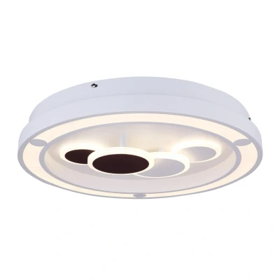 Image of Kolli Integrated LED Semi Flush Ceiling Light White Dimmable 3000 6000K Remote Control