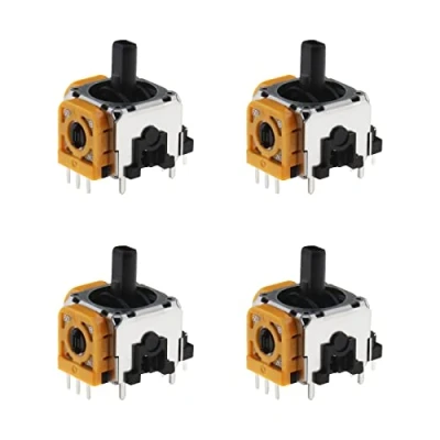 Image of eMagTech 4Pcs Analog Joystick Replacement Compatible with PS5 Controller Plastic Game Sensor Assembly