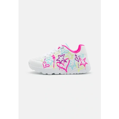 Image of Skechers UNO LITE Trainers White/neon multicoloured for kids, Size: 12.5K, multi/coloured shoes