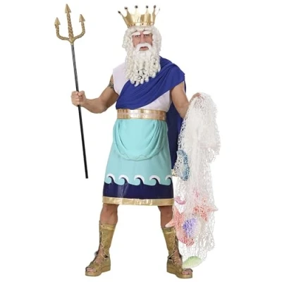 Image of Poseidon Costume Large for Toga Party Rome Sparticus Fancy Dress