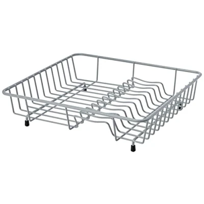 Image of Delfinware Wireware Grey Popular Dish Drainer