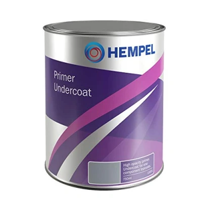 Image of Hempel Primer Undercoat Mid Grey 750ml Boat Paint