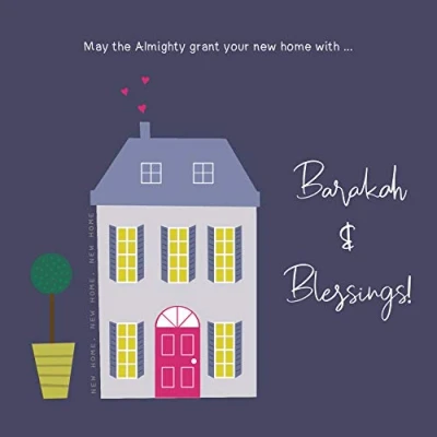Image of Islamic Occasion Card Barakah in Your New Home!